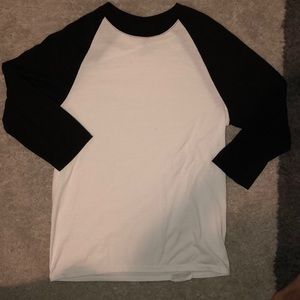 black & white tee